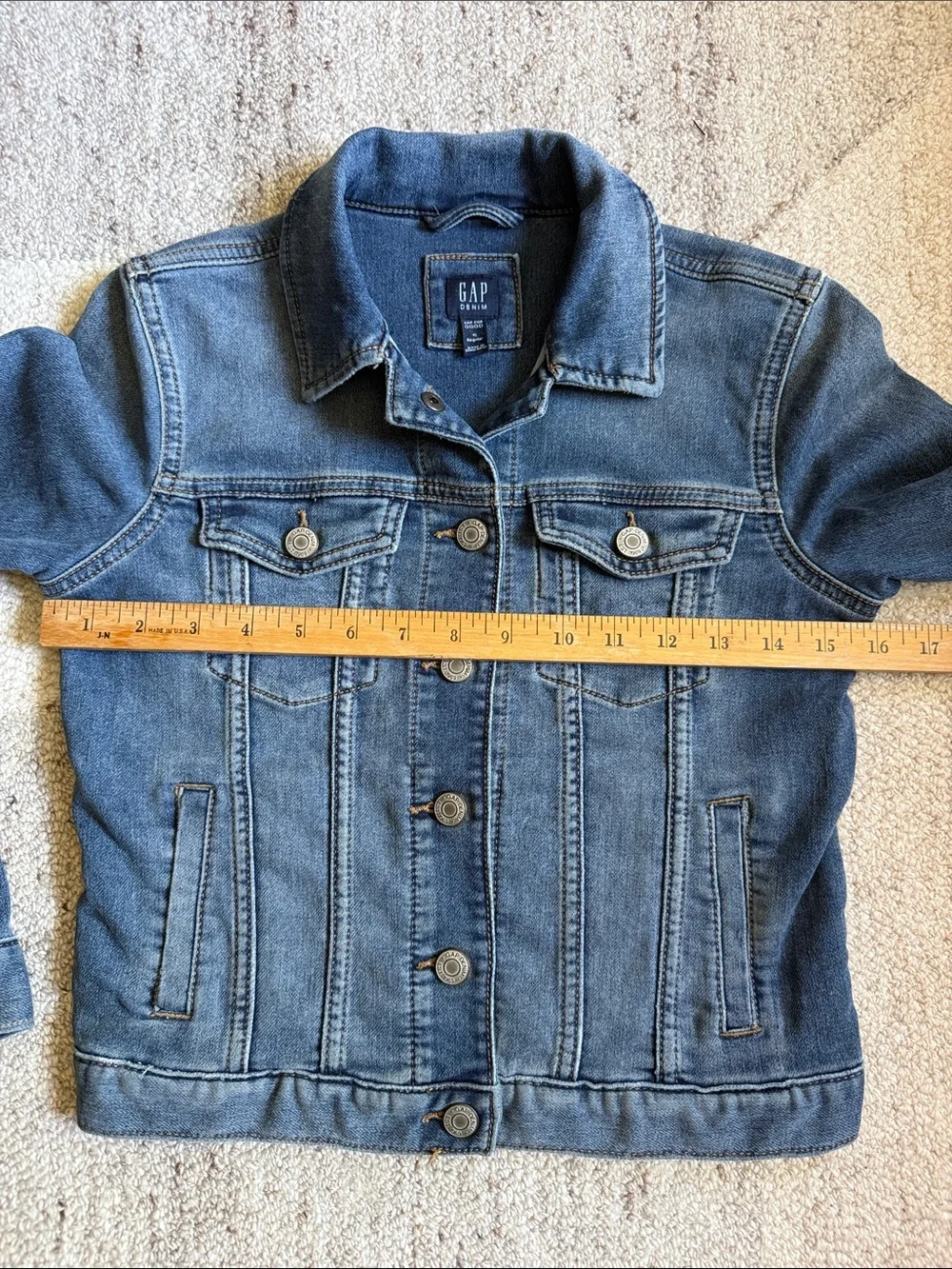GAP Kids Medium Blue Denim Jacket. Soft and stretchy.